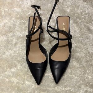 Aldo Elegant Black Pointed Heels